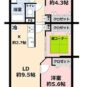 間取 リフォーム済みの３LDK