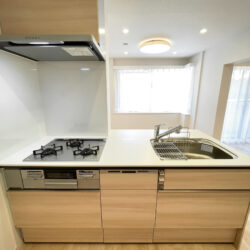 食洗機付の対面式キッチン(キッチン)